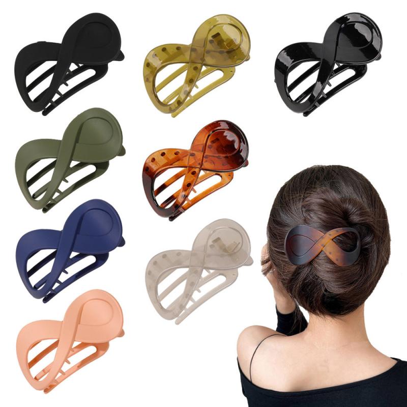 8-Shaped Hair Claw Clip Strong Hold Grip Hair Jaw Clip For Thick Hair
