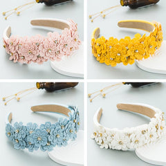 Flower Sponge Hairband Women Pure Hairband Hair Accessories