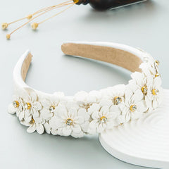 Flower Sponge Hairband Women Pure Hairband Hair Accessories