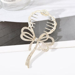 Rhinestone Ponytail Buckle Hair Clip Strong Hold Grip Hair Jaw Clip