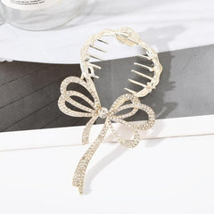 Rhinestone Ponytail Buckle Hair Clip Strong Hold Grip Hair Jaw Clip
