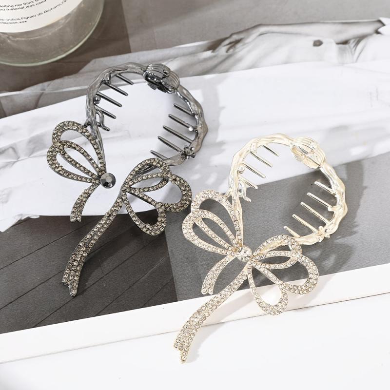 Rhinestone Ponytail Buckle Hair Clip Strong Hold Grip Hair Jaw Clip
