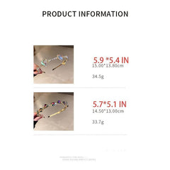 Colorful Rhinestone Hairband Non Slip Glitter Headband for Women Girls