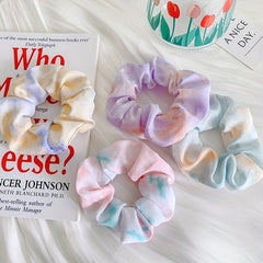 4pcs Gradient Scrunchies Hair Tie Large Hair Rope Ponytail Holder