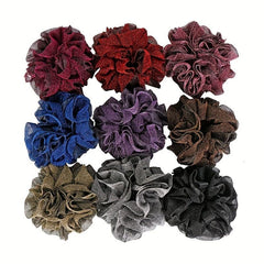 Large Glitter Hair Ring Scrunchie Elastic Ponytail Holder Head Wrap