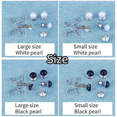 Pearl Metal Pants Buttons Pins For Clothing Jeans Adjustments