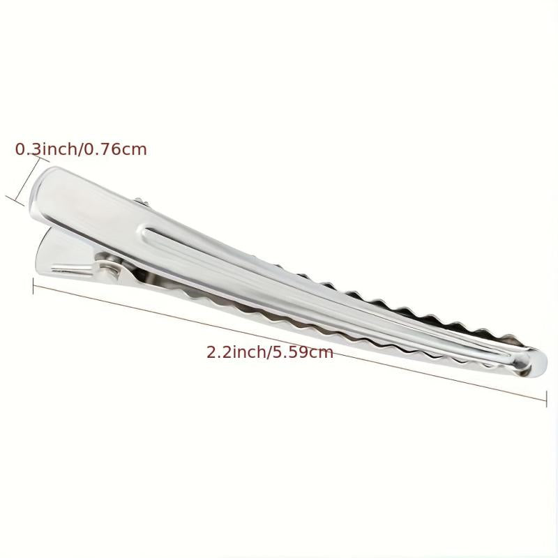 50 Packs 5.99 cm Metal Duck Billed Hair Clips for Women Girls Hairdresser
