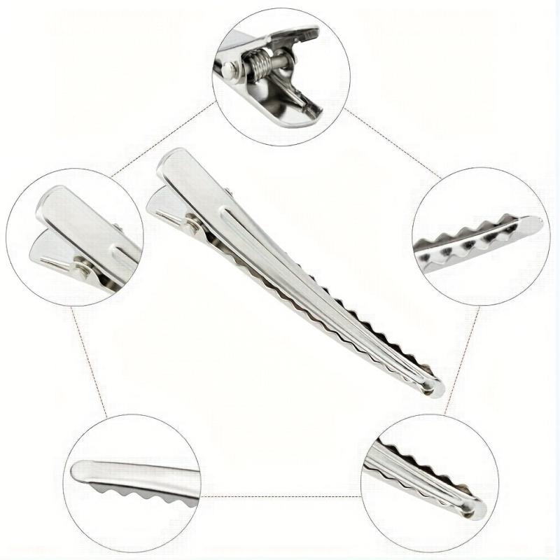50 Packs 5.99 cm Metal Duck Billed Hair Clips for Women Girls Hairdresser