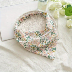 Pastoral Floral Bandana Elastic Triangle Scarf Hair Accessories