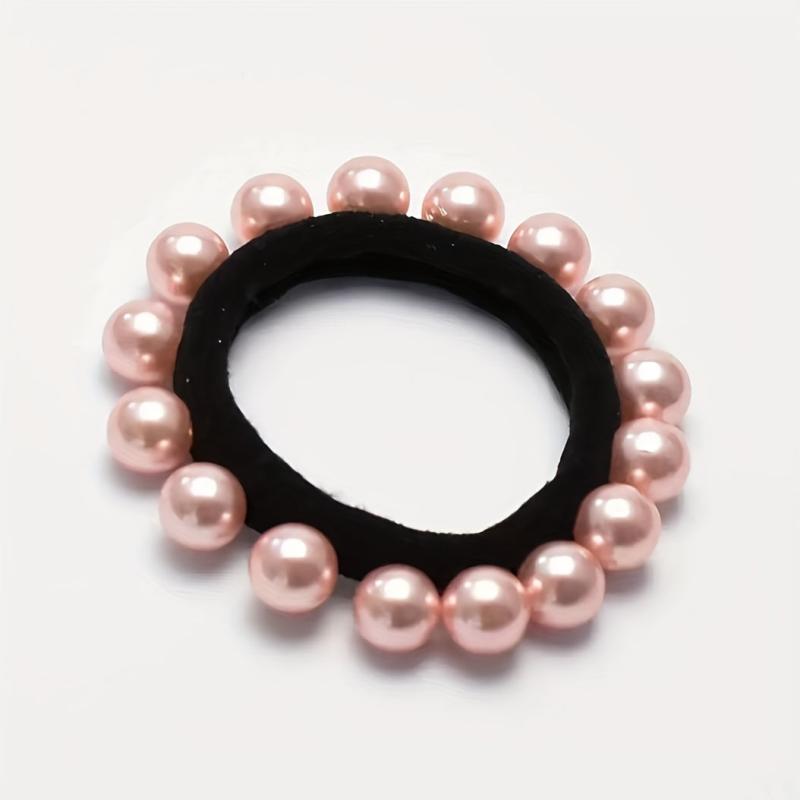 Pearl Hair Rope Hair Tie Beaded Hair Accessories for Women Girls