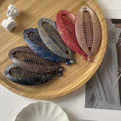 Fish Shaped Ponytail Hair Claw Vintage Hair Clip Hair Accessories For Women