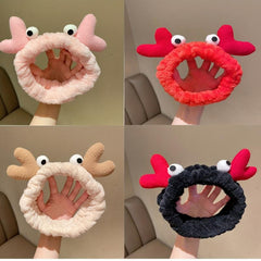 Crab Headband Funny Hair Accessories for Spa Makeup Skincare