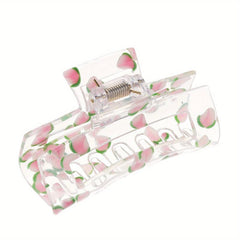 Square Strawberry Hair Clip Hair Claw Clip for Women