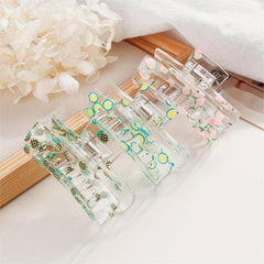 Square Strawberry Hair Clip Hair Claw Clip for Women