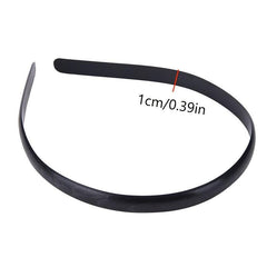 10pcs Plastic Hair Band No Teeth Solid Headband Hair Accessory