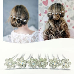 20pcs Bridal Crystal Rhinestone U Hairpins Wedding Party Women Hair Accessories