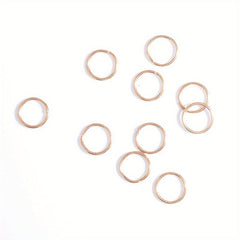 10 Pcs Circle Hair Ring Set Metal Clips Hair Decorative Accessories