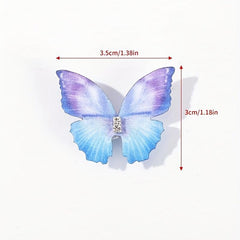 5pcs Colorful Butterfly Hair Clip Side Hair Bang Braids Women Girls Sweet Clip