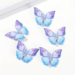5pcs Colorful Butterfly Hair Clip Side Hair Bang Braids Women Girls Sweet Clip