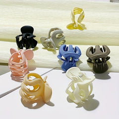 8pcs Small Octopus Hair Claw Clip Solid Hair Claw Style Hair Claw For Side Hair