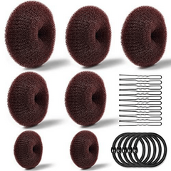 Hair Bun Maker Set Donut Hair Bun Maker Hair Elastic Bands Hair Pins Chignon