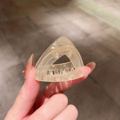Jelly Hair Claw Triangle Hair Clip Style Nonslip Ponytail Holder
