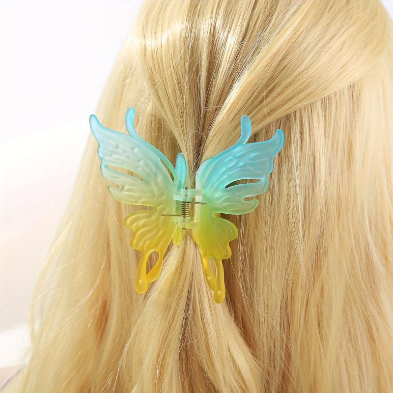 Matte Butterfly Hair Claw Clip Strong Hold Grip Hair Jaw Clip