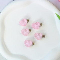 5pcs Flower Hair Clips Duckbill Hair Pins Barrettes for Girls Women