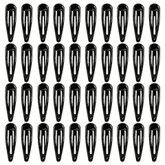 40pcs Solid Medium Hair Snap Clip Girls Women Hair Accessory