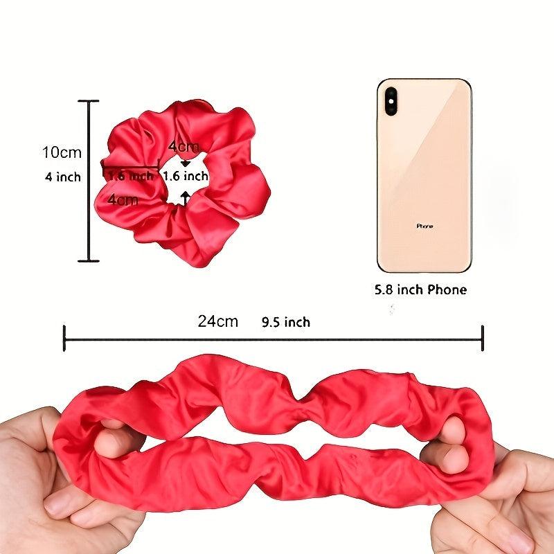 60pcs Satin Silky Hair Scrunchies For Women Girls - Hair Accessories Gift