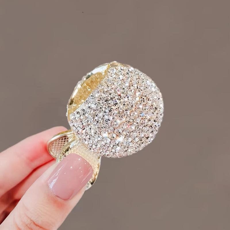 Faux Pearl Rhinestone Hair Claw Ponytail Clip Hair Accessories