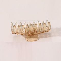 5 Clear Plastic Hair Claw Non Slip Jaw Clip Women Hair Accessories