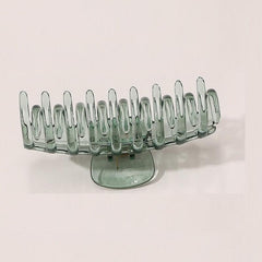 5 Clear Plastic Hair Claw Non Slip Jaw Clip Women Hair Accessories