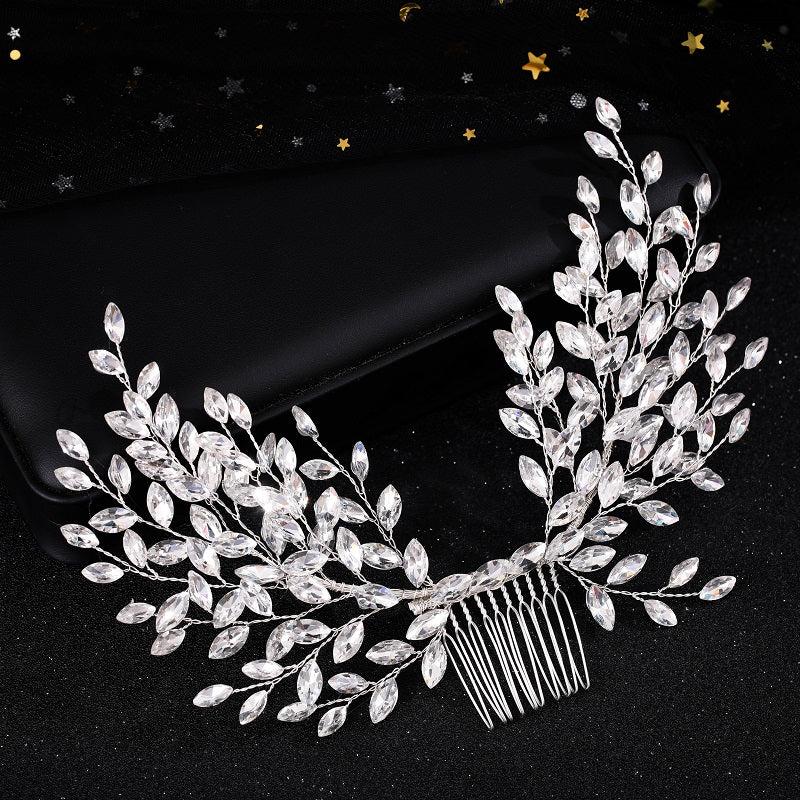 Crystal Pearl Bridal Hair Comb for Wedding