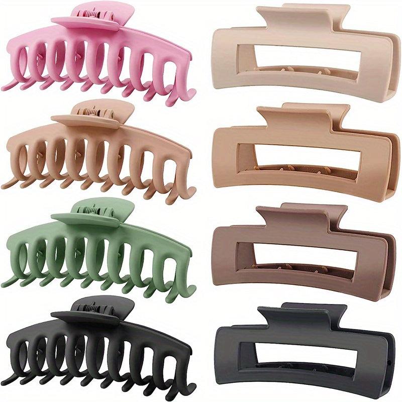 8pcs Big Hair Claw Clips Strong Grip Hair Jaw Clip for Thick Hair
