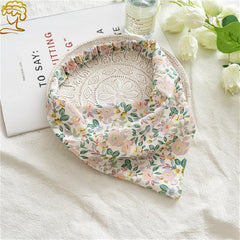 Floral Headband Elastic Hair Band Triangle Scarf