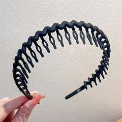Toothed Solid Hairband Non slip Headband Hair Accessories For Sports