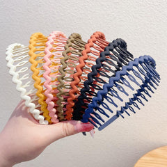 Toothed Solid Hairband Non slip Headband Hair Accessories For Sports