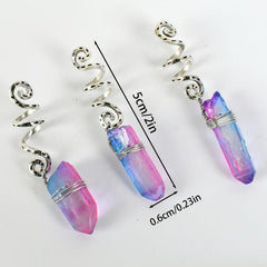 3pcs Crystal Hair Jewelry Set for Women Goddess Dreadlocks Accessories Kit