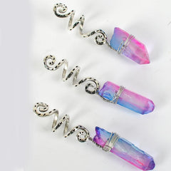 3pcs Crystal Hair Jewelry Set for Women Goddess Dreadlocks Accessories Kit