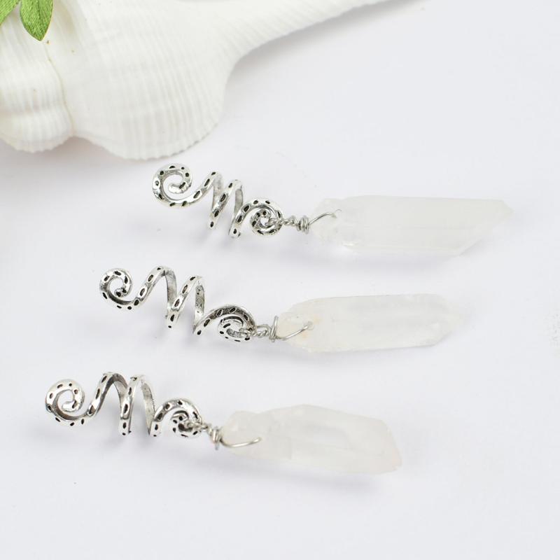 3pcs Crystal Hair Jewelry Set for Women Goddess Dreadlocks Accessories Kit