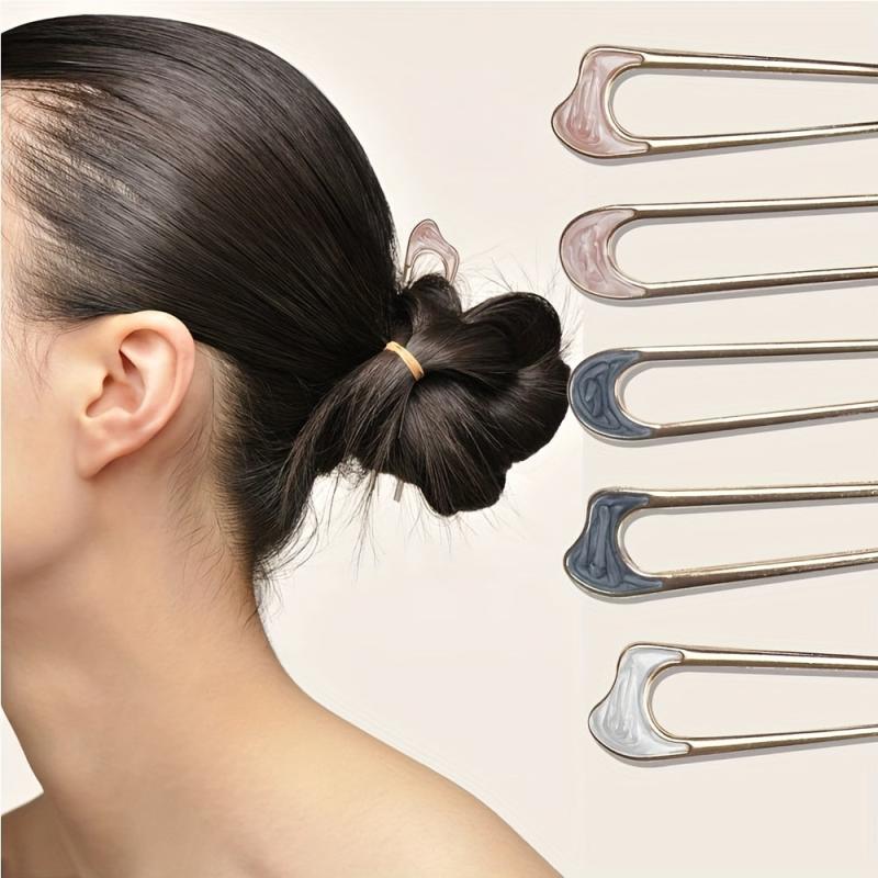 3PCS Retro U-shaped Metal Hairpin Hair Accessory For Girls and Women