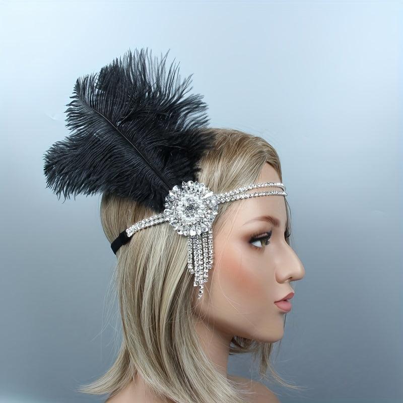 Feather Headband for Prom Halloween Party Mother's Gift