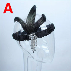 Feather Headband for Prom Halloween Party Mother's Gift