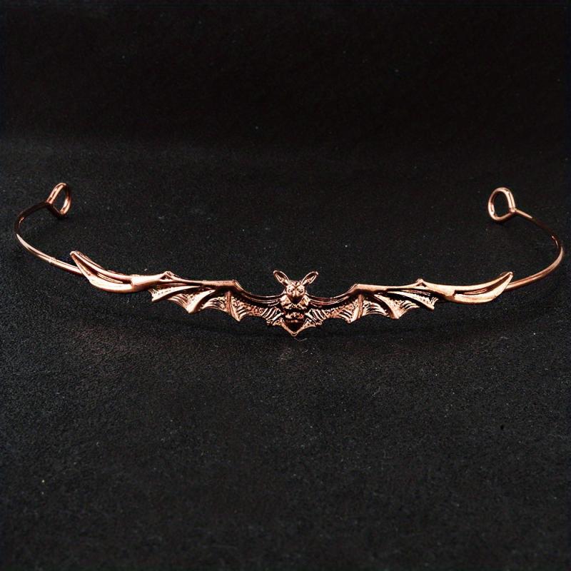 Bat Shaped Hair Band Metal Headband Punk Headdress Girls Kids Halloween Party