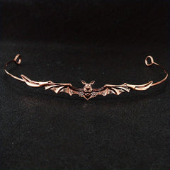 Bat Shaped Hair Band Metal Headband Punk Headdress Girls Kids Halloween Party