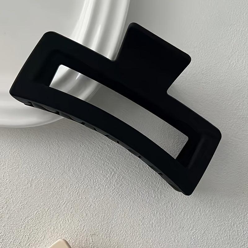 Matte Geometric Hair Claw Clip for Thick Hair