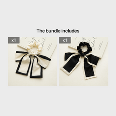 Bow Knot Hair Tie Women's Head Rope Streamer Big Hair Tie And Gentle Headdress