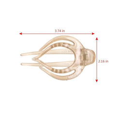 Hollow Out Hair Claw Clips Strong Hold Grip Hair Jaw Clip For Thin Hair
