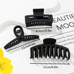 3pcs Hair Claw Clip Set Strong Hold Hairpin Hair Accessories